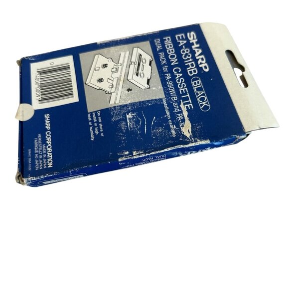 Sharp EA-831RB Ribbon Cassette Intelliwriter Dual Pack PA-950W/B PA-1050 Black - Picture 6 of 10